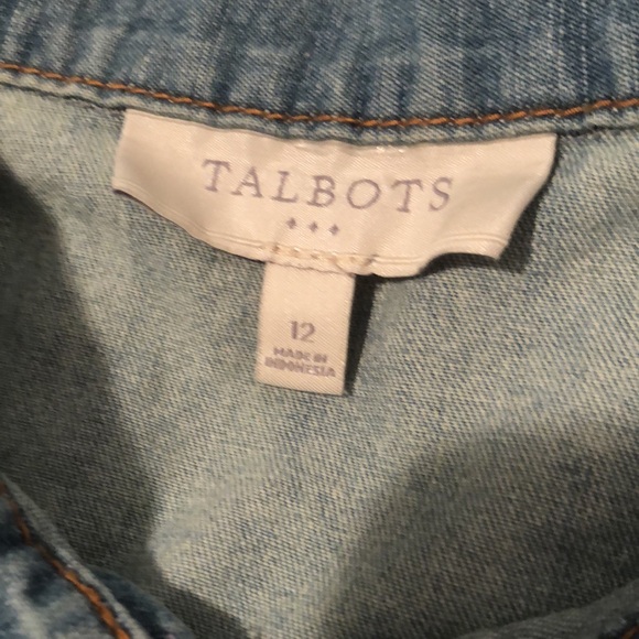Talbots Vintage Lightweight Denim Jacket  Size 12 - Picture 6 of 10